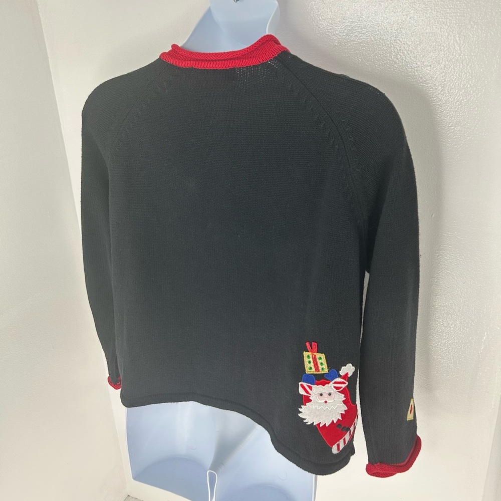 Tiara International Vintage Ugly Christmas‎ Sweater Womens Large Holiday Santa - Picture 10 of 15